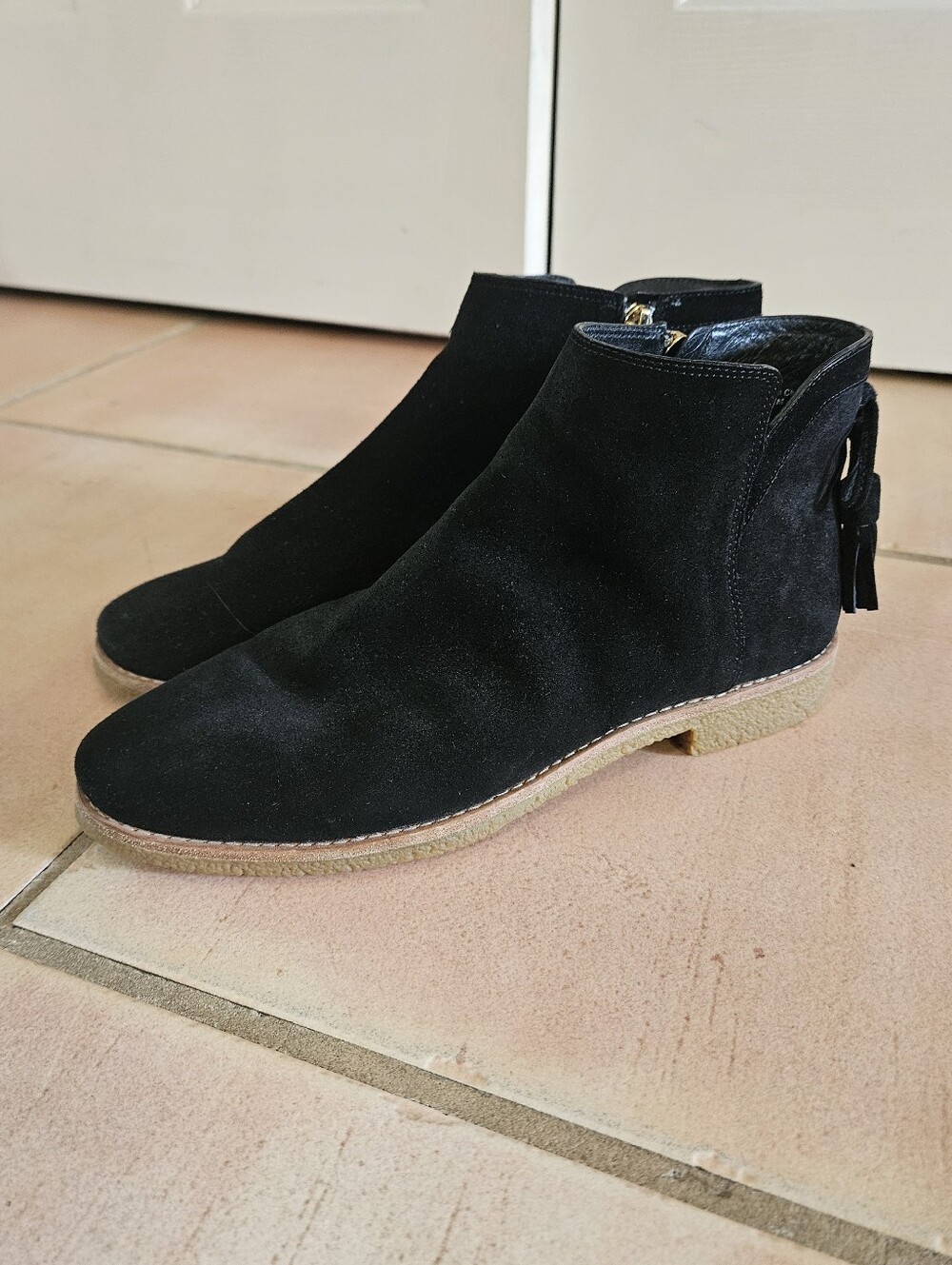 Kate Spade New York Belleville Too Suede Black Booties